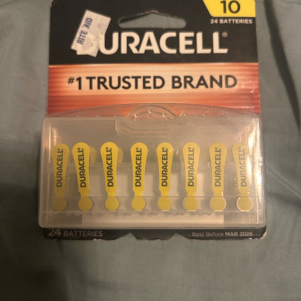 Duracell Yellow Hearing Aid Batteries pack of 24